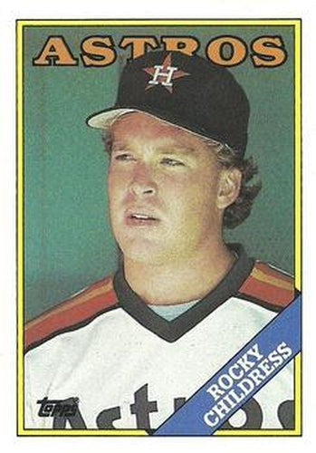 #643 Rocky Childress - Houston Astros - 1988 Topps Baseball