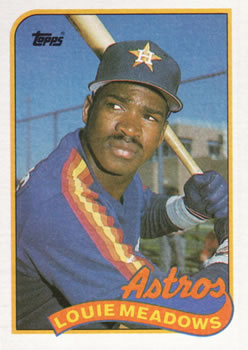 #643 Louie Meadows - Houston Astros - 1989 Topps Baseball