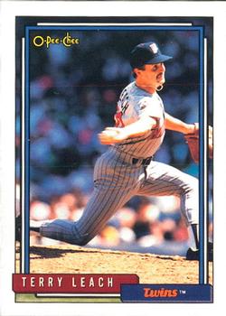 #644 Terry Leach - Minnesota Twins - 1992 O-Pee-Chee Baseball