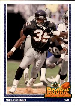 #644 Mike Pritchard - Atlanta Falcons - 1991 Upper Deck Football