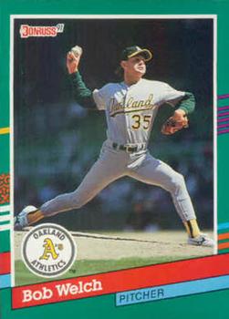 #645 Bob Welch - Oakland Athletics - 1991 Donruss Baseball