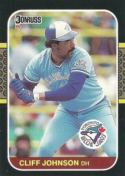 #645 Cliff Johnson - Toronto Blue Jays - 1987 Donruss Baseball