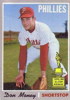 #645 Don Money - Philadelphia Phillies - 1970 Topps Baseball