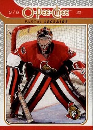 #645 Pascal Leclaire - Ottawa Senators - 2009-10 O-Pee-Chee Hockey