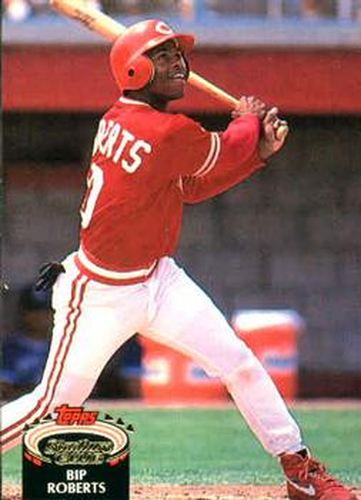 #645 Bip Roberts - Cincinnati Reds - 1992 Stadium Club Baseball