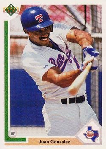 #646 Juan Gonzalez - Texas Rangers - 1991 Upper Deck Baseball