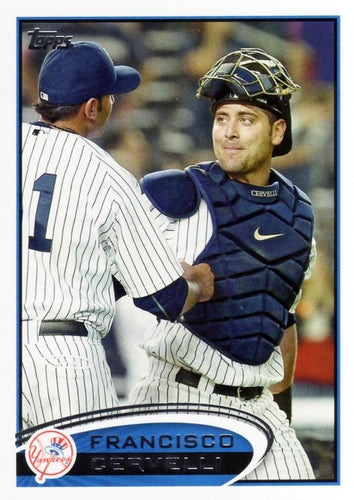 #646 Francisco Cervelli - New York Yankees - 2012 Topps Baseball