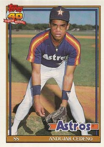 #646 Andujar Cedeno - Houston Astros - 1991 O-Pee-Chee Baseball