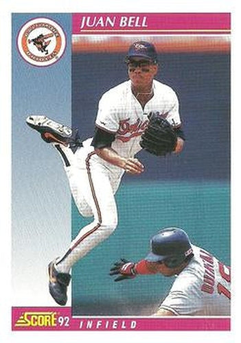 #646 Juan Bell - Baltimore Orioles - 1992 Score Baseball