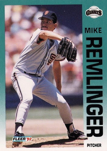 #646 Mike Remlinger - San Francisco Giants - 1992 Fleer Baseball