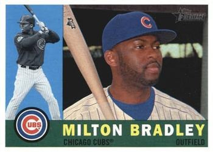 #646 Milton Bradley - Chicago Cubs - 2009 Topps Heritage Baseball