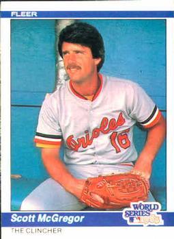 #646 Scott McGregor WS - Baltimore Orioles - 1984 Fleer Baseball