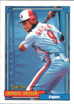 #647 Marquis Grissom - Montreal Expos - 1992 O-Pee-Chee Baseball