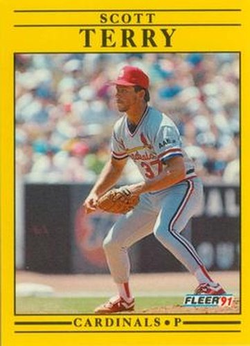#647 Scott Terry - St. Louis Cardinals - 1991 Fleer Baseball