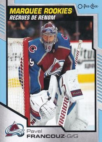#648 Pavel Francouz - Colorado Avalanche - 2020-21 O-Pee-Chee Update Blue Hockey