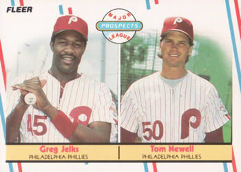 #648 Greg Jelks / Tom Newell - Philadelphia Phillies - 1988 Fleer Baseball