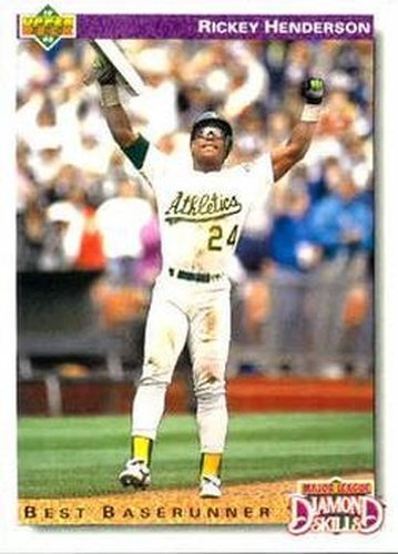 #648 Rickey Henderson - Oakland Athletics - 1992 Upper Deck Baseball