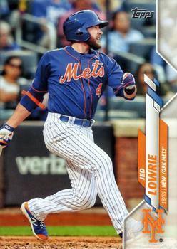 #649 Jed Lowrie - New York Mets - 2020 Topps Baseball