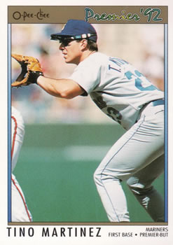 #64 Tino Martinez - Seattle Mariners - 1992 O-Pee-Chee Premier Baseball