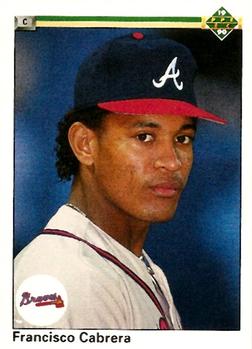 #64 Francisco Cabrera - Atlanta Braves - 1990 Upper Deck Baseball