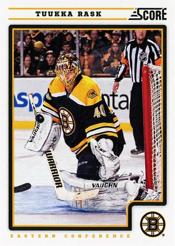 #64 Tuukka Rask - Boston Bruins - 2012-13 Score Hockey