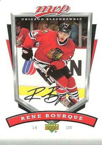 #64 Rene Bourque - Chicago Blackhawks - 2006-07 Upper Deck MVP Hockey