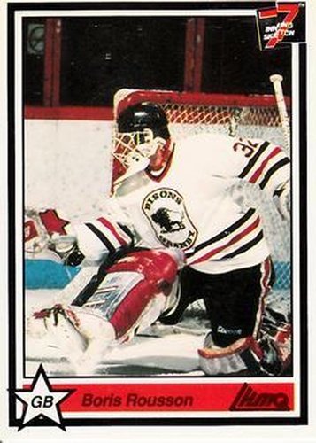 #64 Boris Rousson - Granby Bisons - 1990-91 7th Inning Sketch QMJHL Hockey