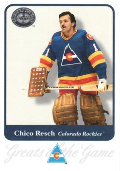 #64 Glenn Resch - Colorado Rockies - 2001-02 Fleer Greats of the Game Hockey