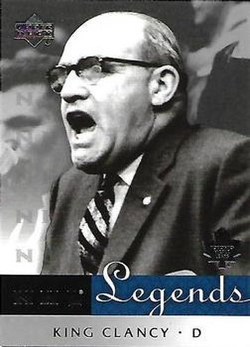 #64 King Clancy - Toronto Maple Leafs - 2001-02 Upper Deck Legends Hockey