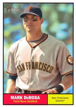 #64 Mark DeRosa - San Francisco Giants - 2010 Topps Heritage Baseball