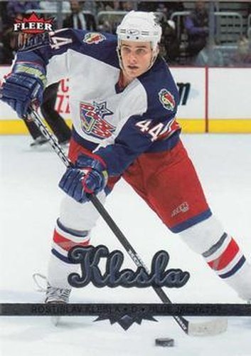 #64 Rostislav Klesla - Columbus Blue Jackets - 2005-06 Ultra Hockey