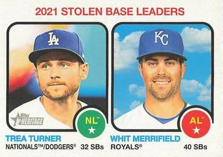 #64 Whit Merrifield / Trea Turner - Kansas City Royals / Los Angeles Dodgers - 2022 Topps Heritage Baseball