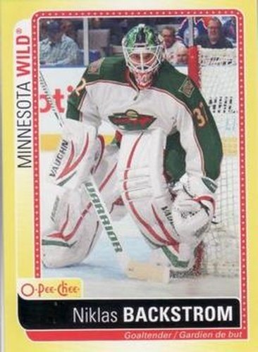 #S-NB Niklas Backstrom - Minnesota Wild - 2013-14 O-Pee-Chee Hockey - Stickers