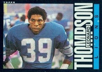 #64 Leonard Thompson - Detroit Lions - 1985 Topps Football