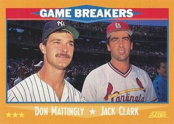 #650 Don Mattingly / Jack Clark - New York Yankees / St. Louis Cardinals - 1988 Score Baseball