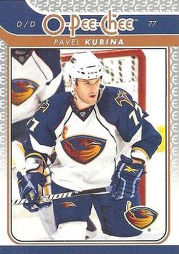 #650 Pavel Kubina - Atlanta Thrashers - 2009-10 O-Pee-Chee Hockey