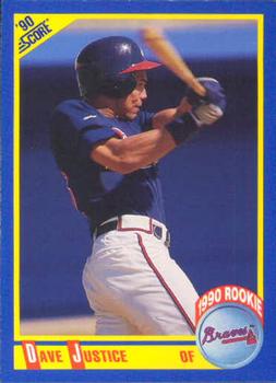 #650 Dave Justice - Atlanta Braves - 1990 Score Baseball