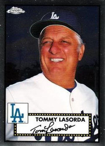 #651 Tommy Lasorda - Los Angeles Dodgers - 2021 Topps Chrome Platinum Anniversary Baseball