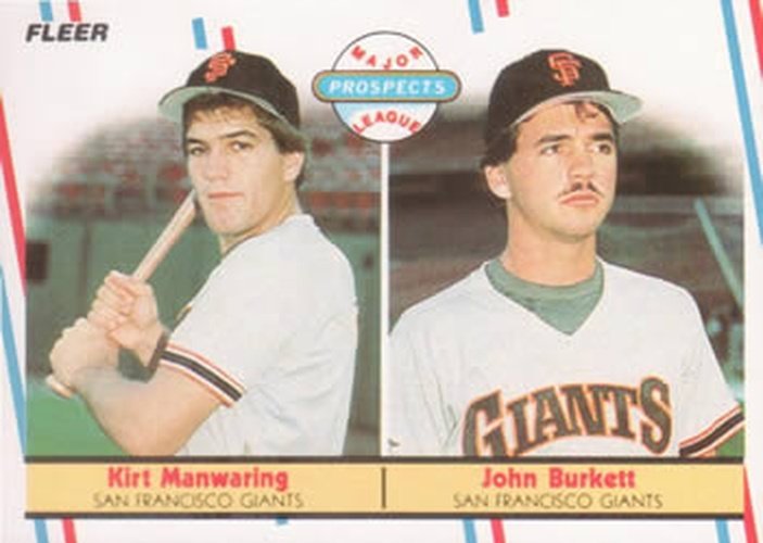 #651 Kirt Manwaring / John Burkett - San Francisco Giants - 1988 Fleer Baseball