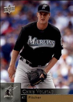 #652 Chris Volstad - Florida Marlins - 2009 Upper Deck Baseball