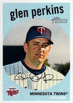 #652 Glen Perkins - Minnesota Twins - 2008 Topps Heritage Baseball