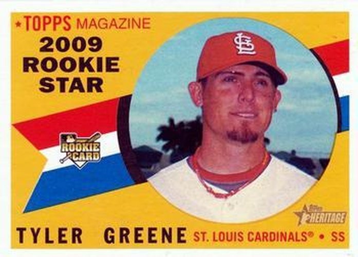 #652 Tyler Greene - St. Louis Cardinals - 2009 Topps Heritage Baseball