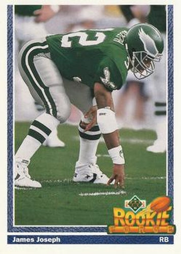 #652 James Joseph - Philadelphia Eagles - 1991 Upper Deck Football