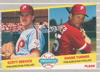 #653 Scott Service / Shane Turner - Philadelphia Phillies - 1989 Fleer Baseball
