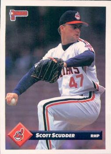 #653 Scott Scudder - Cleveland Indians - 1993 Donruss Baseball