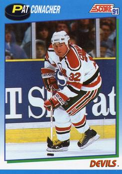 #654 Pat Conacher - New Jersey Devils - 1991-92 Score Canadian Hockey