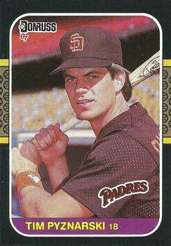 #654 Tim Pyznarski - San Diego Padres - 1987 Donruss Baseball
