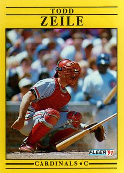#654 Todd Zeile - St. Louis Cardinals - 1991 Fleer Baseball