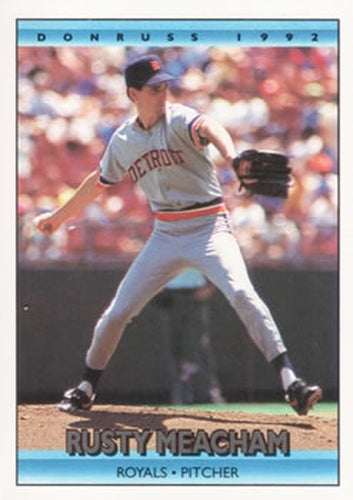 #654 Rusty Meacham - Kansas City Royals - 1992 Donruss Baseball