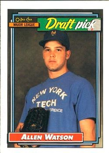 #654 Allen Watson - St. Louis Cardinals - 1992 O-Pee-Chee Baseball